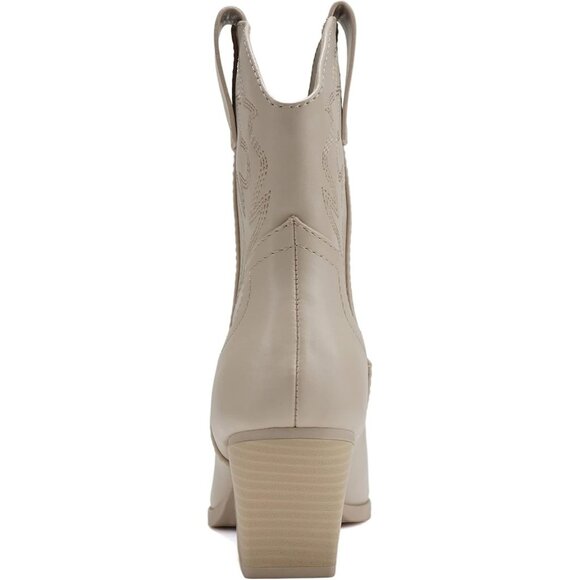 Blazing Ankle Boot Women Bone Pointe Toe Low Heel - Picture 2 of 4